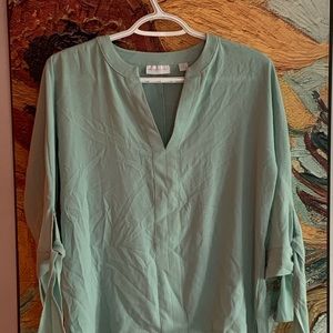 Money green blouse